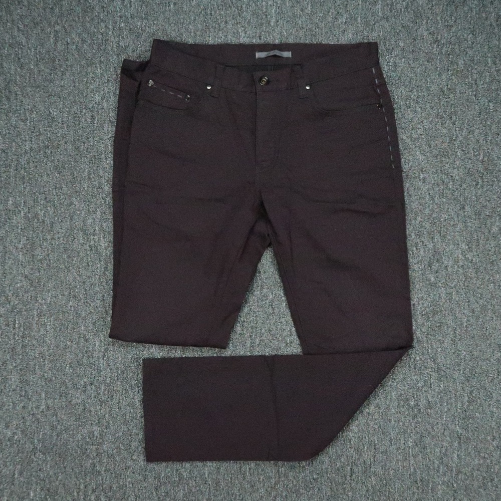 John Varvatos Pants Mens 29x32 Purple 5 Pocket Straight Button Fly Trouser